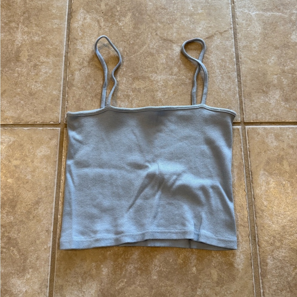 But 2 get 1 free clothing! Pacsun Light Blue Women's Ribbed Tank